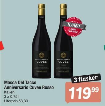 Fakta Tyskland Masca del tacco anniversario cuvee rosso tilbud