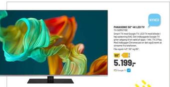 Panasonic Center Panasonic 50' 4k led tv tilbud