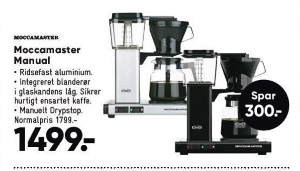 Moccamaster Manual tilbud hos Bilka
