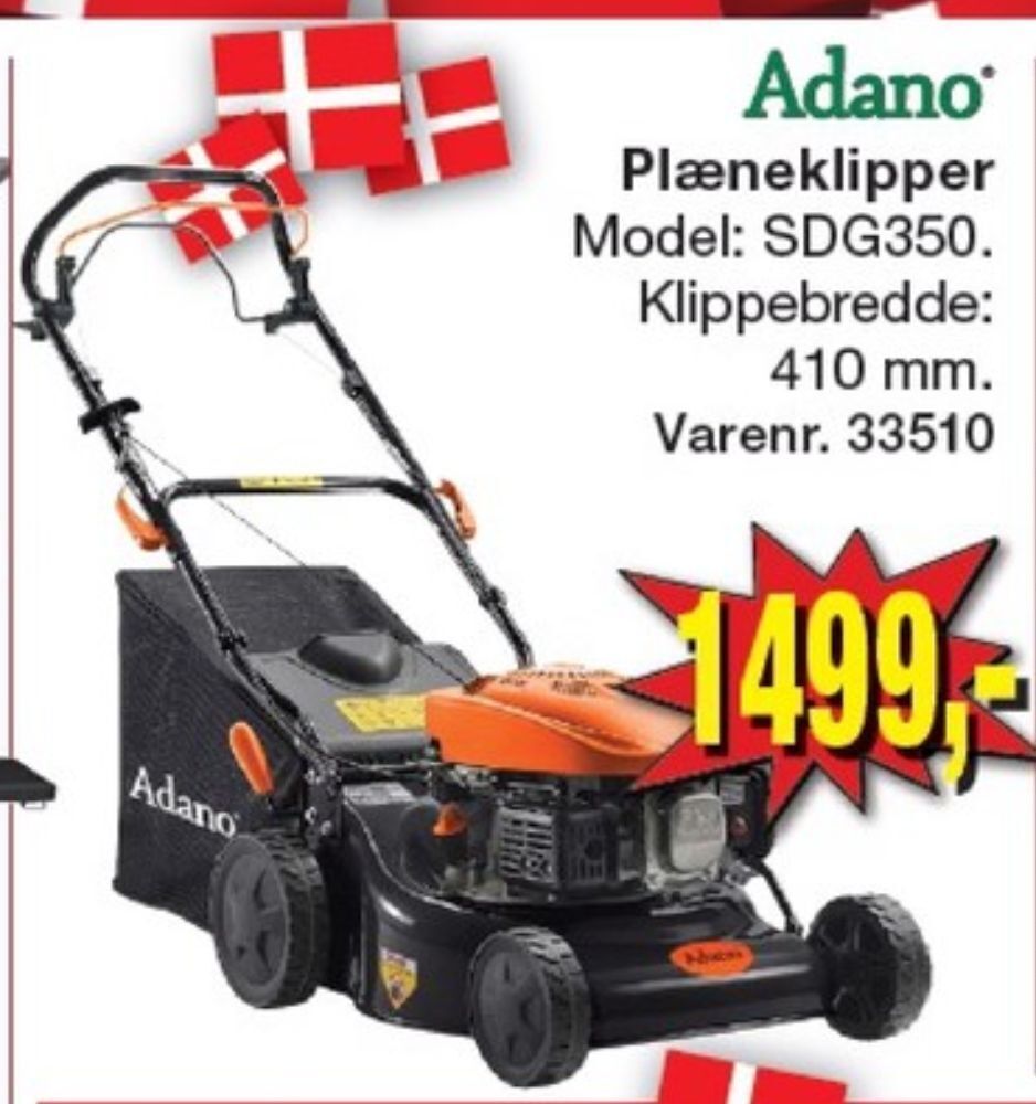 Harald Nyborg Adano plæneklipper tilbud