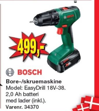 Grøn bore- og skruemaskine