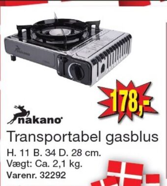 Harald Nyborg Nakano gasblus tilbud