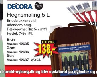 Harald Nyborg Decora træbeskyttelse tilbud