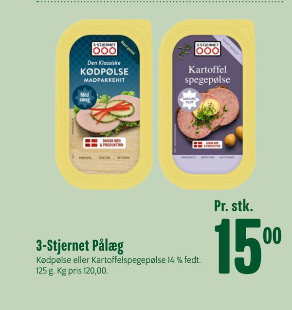 Min Købmand 3-stjernet pålæg tilbud
