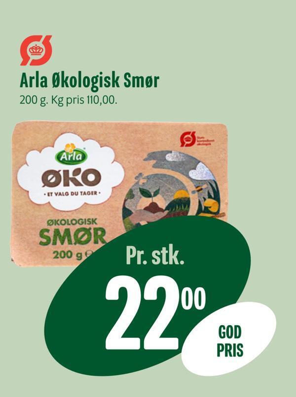 Min Købmand Arla økologisk smør tilbud