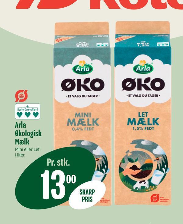 Min Købmand Arla økologisk mælk tilbud