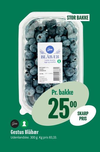 Min Købmand Gestus blåbær tilbud
