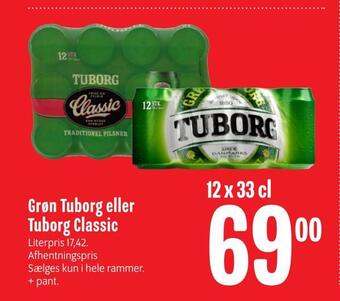 Min Købmand Grøn tuborg eller tuborg classic tilbud