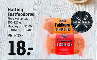 Hatting fastfoodbrød