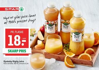 SPAR Rynkeby rigtig juice tilbud