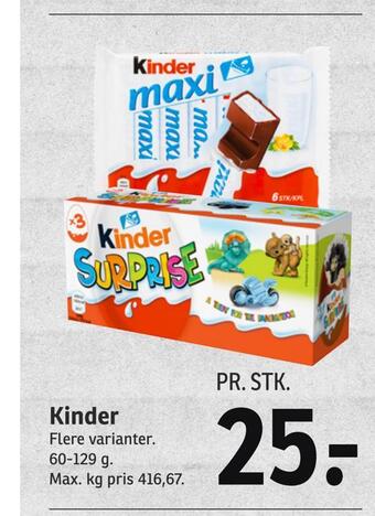 SPAR Kinder tilbud