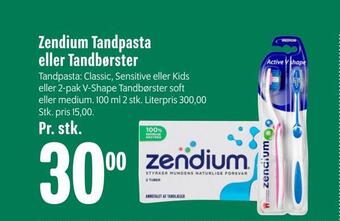 Min Købmand Zendium tandpasta eller tandbørster tilbud
