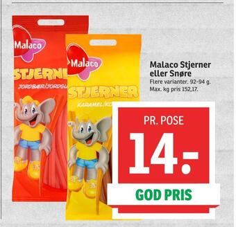 Malaco stjerner eller snøre