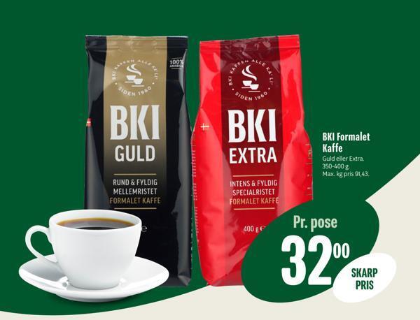 Min Købmand Bki formalet kaffe tilbud