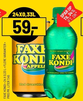 Priss Faxe kondi tilbud