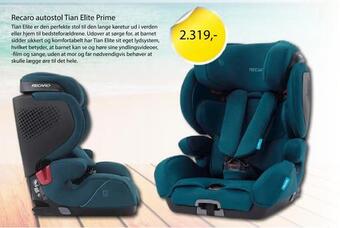 Recaro autostol tian elite prime mat black