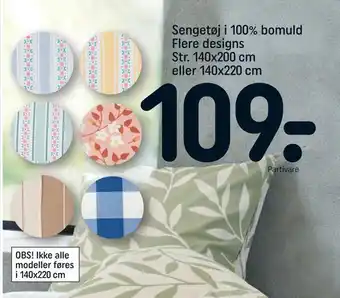 REMA 1000 Sengetøj i 100% bomuld tilbud