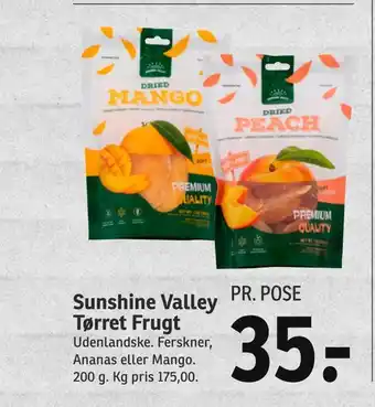 Sunshine valley tørret frugt