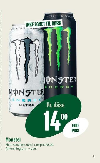 Min Købmand Monster tilbud