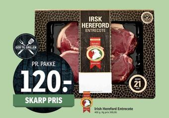 SPAR Irish hereford entrecote tilbud