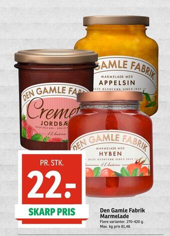 Den gamle fabrik marmelade