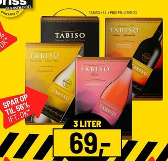Priss Tabiso tilbud