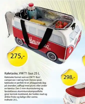 Køletaske, vw t1 bus 25 l
