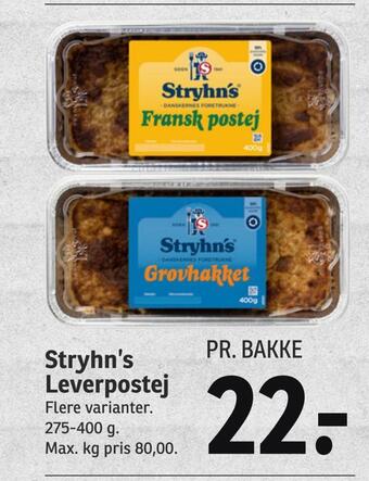 SPAR Stryhn's leverpostej tilbud