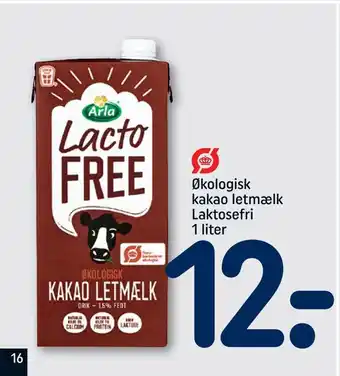 Økologisk kakao letmælk laktosefri