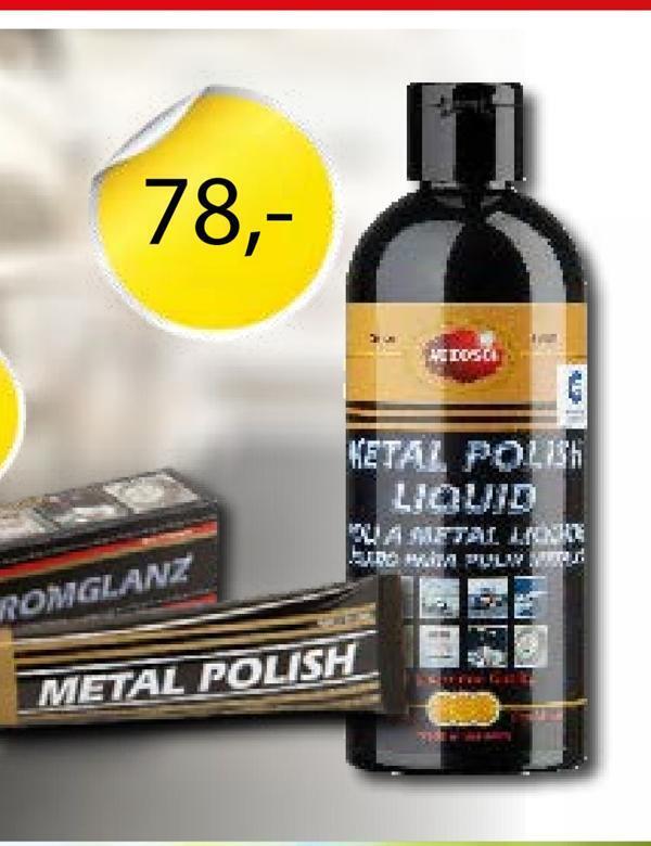 Nardocar Autosol metal polish liquid tilbud