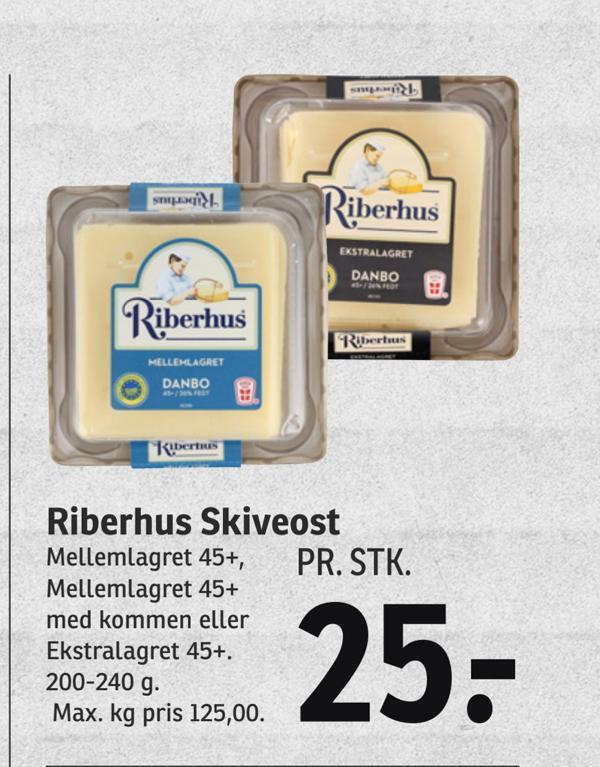 SPAR Riberhus skiveost tilbud
