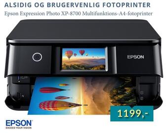 CBC Epson expression photo xp-8700 multifunktions-a4-fotoprinter tilbud
