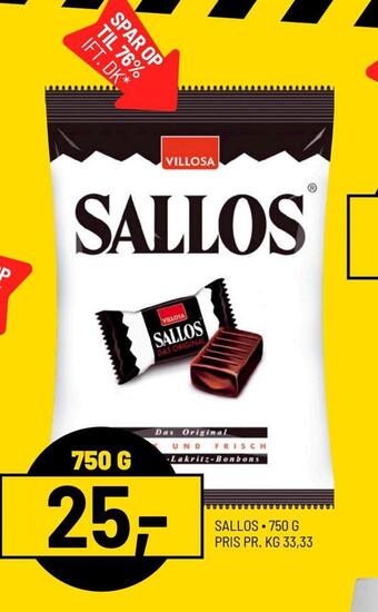 Priss Sallos tilbud