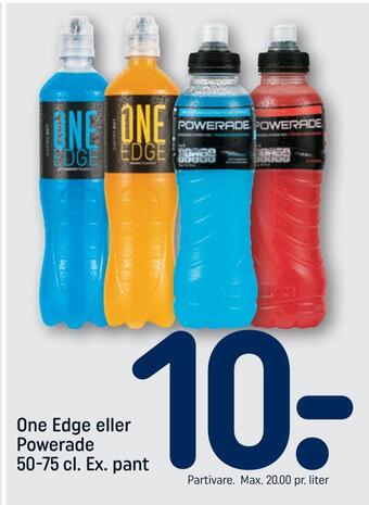 REMA 1000 One edge eller powerade tilbud