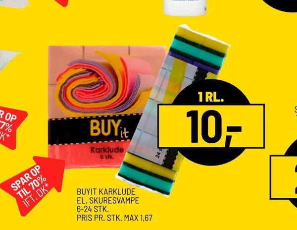Priss Buyit karklude el. skuresvampe tilbud