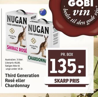 SPAR Third generation rosé eller chardonnay tilbud