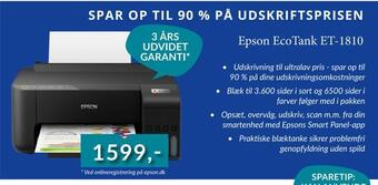 CBC Epson ecotank et-1810 tilbud