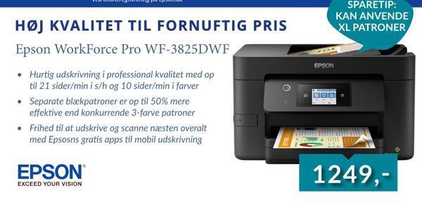 CBC Epson workforce pro wf-3825dwf tilbud