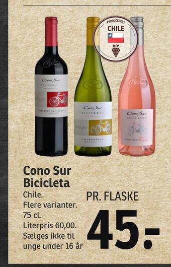 SPAR Cono sur bicicleta tilbud