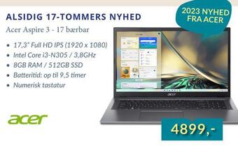 Acer aspire 3 - 17 bærbar