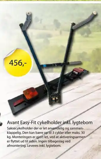 Avant easy-fit cykelholder inkl. lygtebom