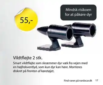 Nardocar Vildtfløjte 2 stk tilbud