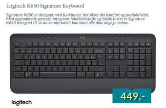 Logitech k650 signature keyboard