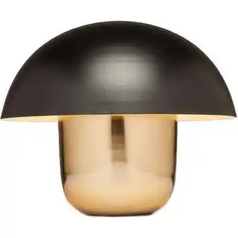 Bordlampe, champignon, sort/kobber
