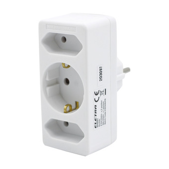 Punkt1 Eletra 1+2-vejs splitter 16/2,5 a tilbud