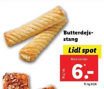 Lidl Butterdejsstang tilbud