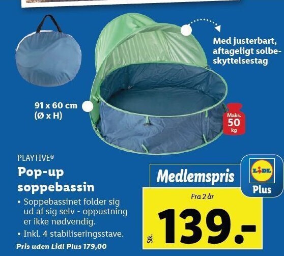 Lidl Pop-up soppebassin tilbud