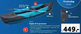 Kajak t. 2 personer