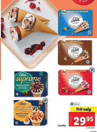 Lidl Isvafler tilbud