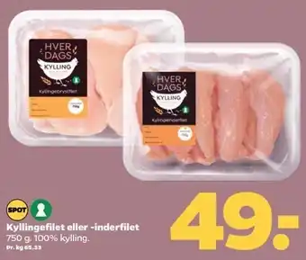 Netto Kyllingefilet el. -inderfilet tilbud